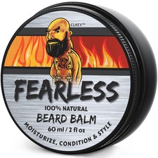 Beard Balm 2oz Natural Conditioning and Styling with Shea Butter, Beeswax, Cedar