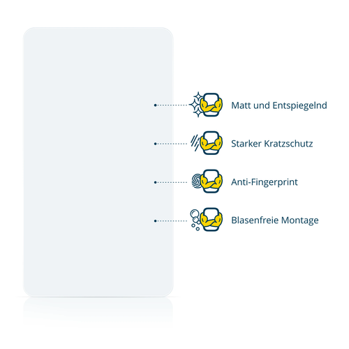 6x Schutzfolie Entspiegelt für Unify OpenScape S6 Matt Antireflektierend - Zdjęcie 3 z 6