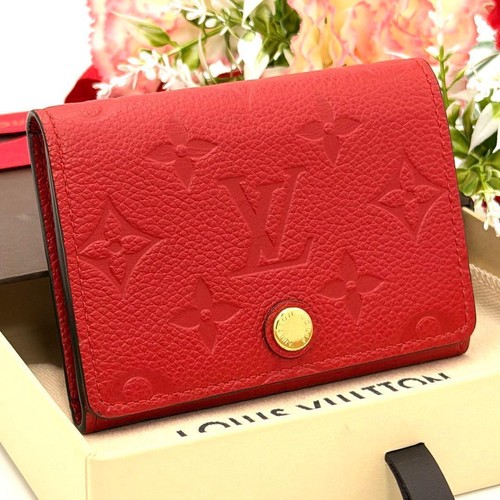 Louis Vuitton Empreinte Card Case Carte de Visite Gold Japan Unused 0612449