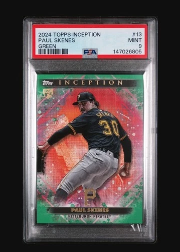 2024 TOPPS INCEPTION GREEN #13 PAUL SKENES ROOKIE RC PSA 9