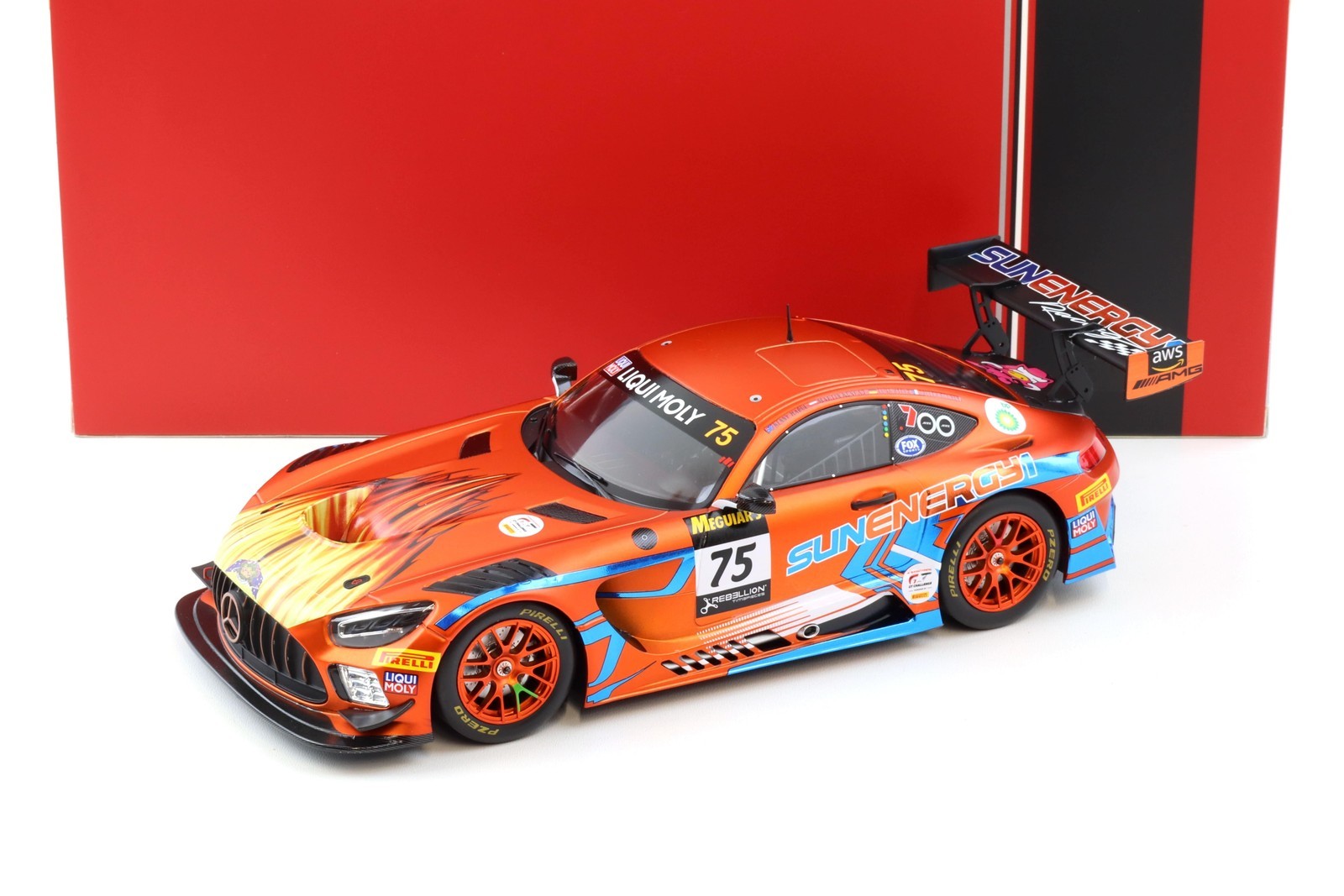 1:18 Ixo Mercedes AMG GT3 Evo Winner 12h Bathurst 2022 #75 Sunenergy