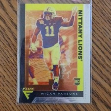 Panini Flux Micah Parsons Nittany Lions Rookie Card Lot 2 Cards Football #227
