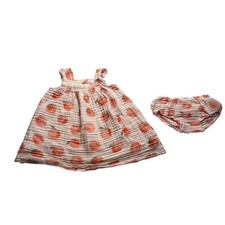 Angel Dear Peachy Sundress With Bloomers 12-18 Months