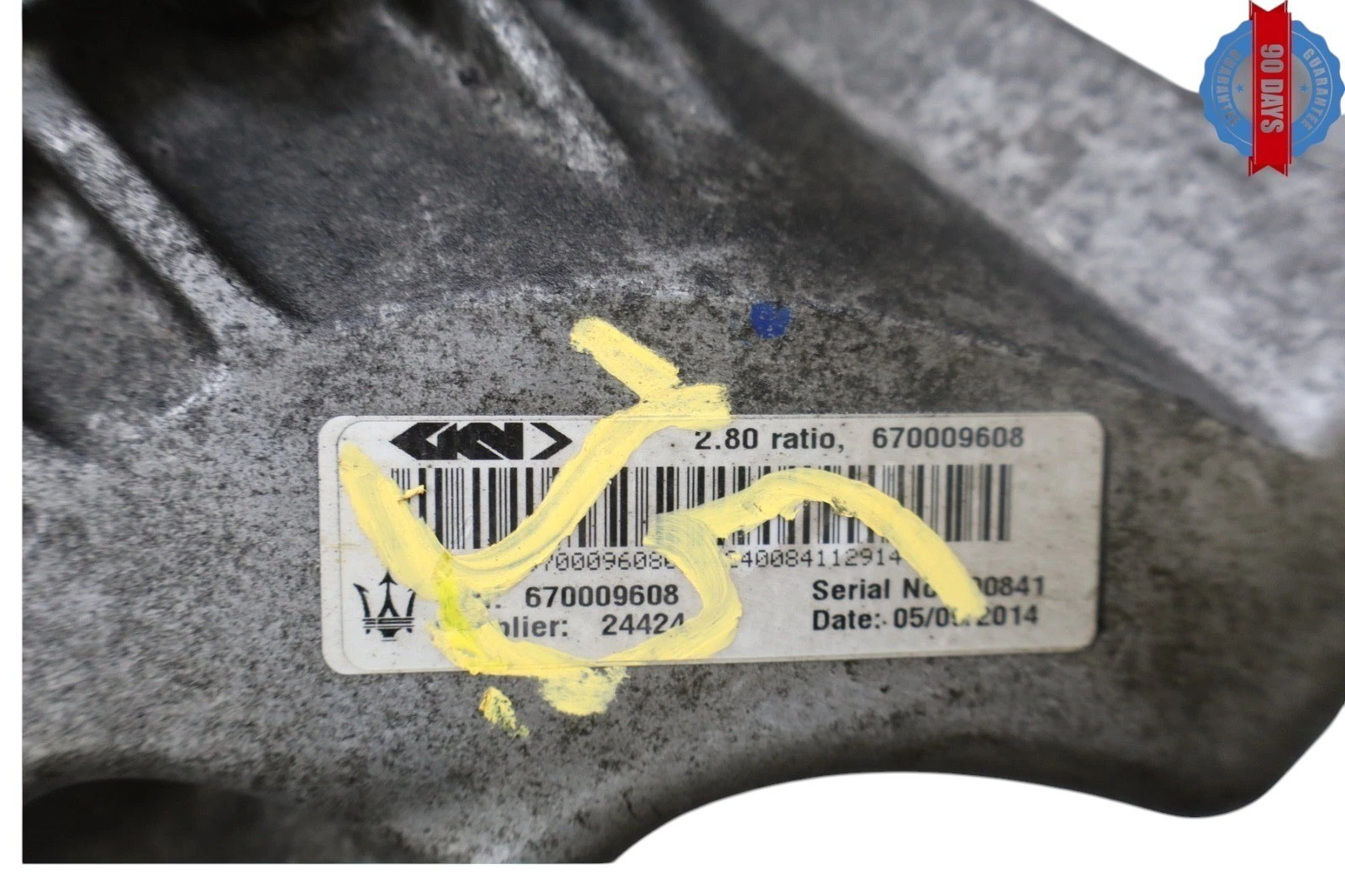 14-19 Maserati Ghibli Rear Differential Diff Axle Carrier Assembly 670009608 Oem
