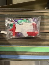 Bulk Lot Assorted Plastic Construction Blocks Mixed Colors Used