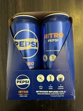Pepsi Nitro Draft Cola 4 PACK 13.65 OZ Discontinued Collector EXP RARE