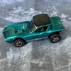 Hot Wheels Redline PYTHON Teal Aqua Blue w/ Dark Grey Interior Vintage Mattel HK