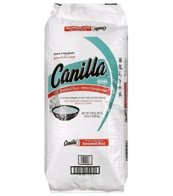 Goya Canilla Extra Long Grain Enriched Rice 35lbs