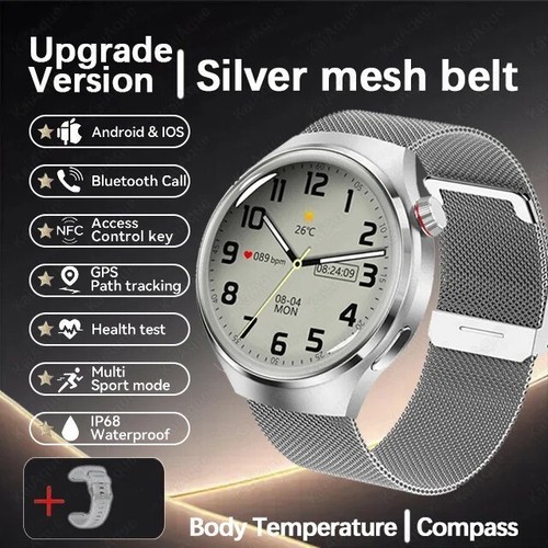 Smart Watch for Men 3 Straps 5ATM Waterproof Tactical Rugged Smartwatc - Picture 16 of 18