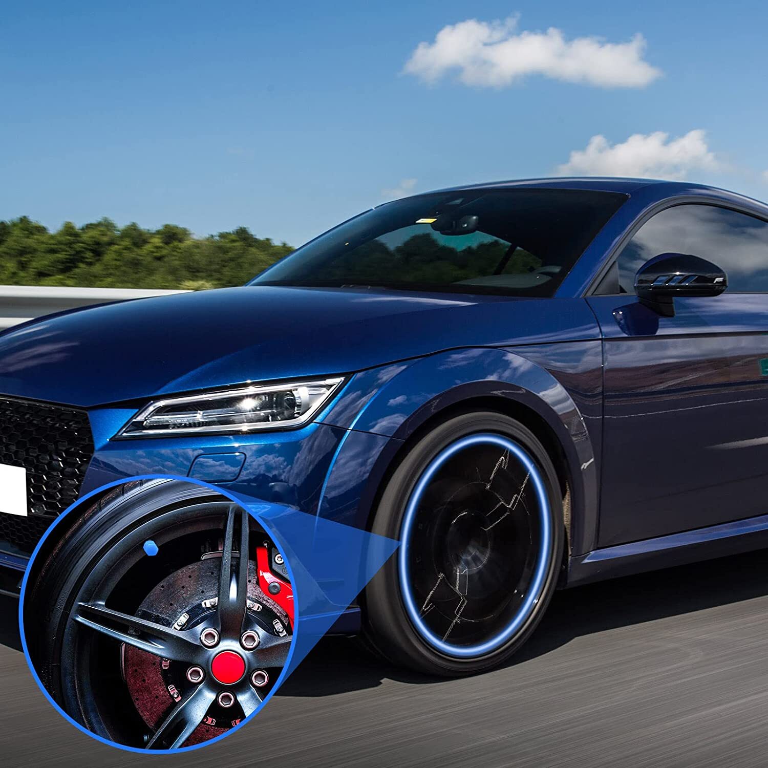 16x Tire Valve Caps Luminous Car Vehicle Wheel Prank Valve Cap Glow