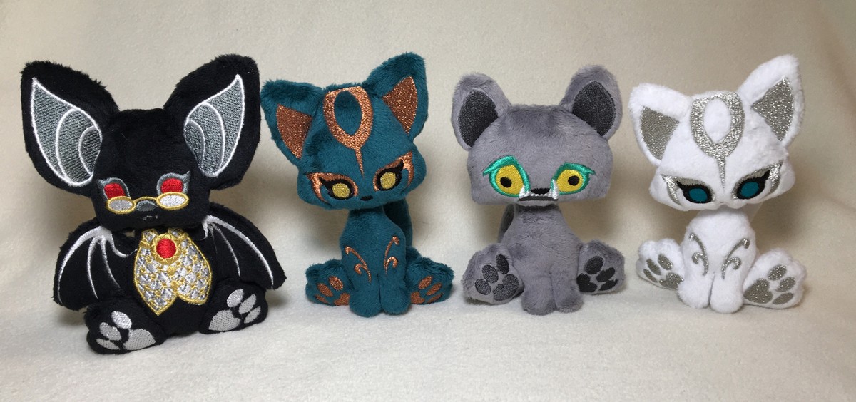 4 Pcs Kitsune Plush - Littlefox's Toebeans - Spirit Fox Stuffed