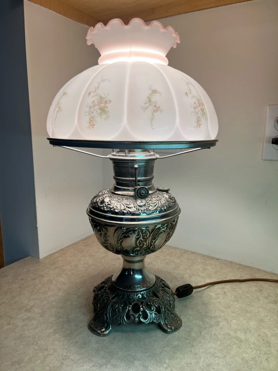 Antique silver oil sale lamp