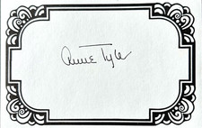 ANNE TYLER Signed Autograph 3x4 Bookplate ANNE TYLER Signed Autograph 3x4 Bookplate