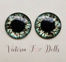 Blythe Doll Eyechips Realistic Glass Eye Chips 14mm Custom Furby Ooak Blythe Bjd