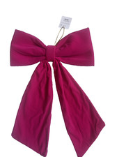 Wondershop Large Christmas Holiday Decorative Pink Velvet Bow 12 Inch decor gift