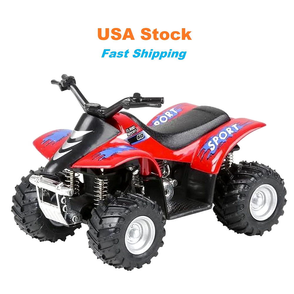 Smart ATV, Racing Car, Diecast Model Toy Car, Kinsmart, 3.5