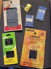 Vtg. Lot Assorted Sewing Needles Machine  Hand Threading Variety Open Packages