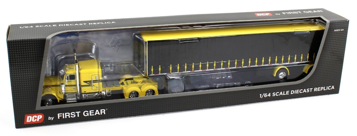 DCP 1:64 *YELLOW & BLACK* Peterbilt 379 63