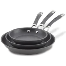 Nonstick Frying Pan Set, 3-Piece Cookware