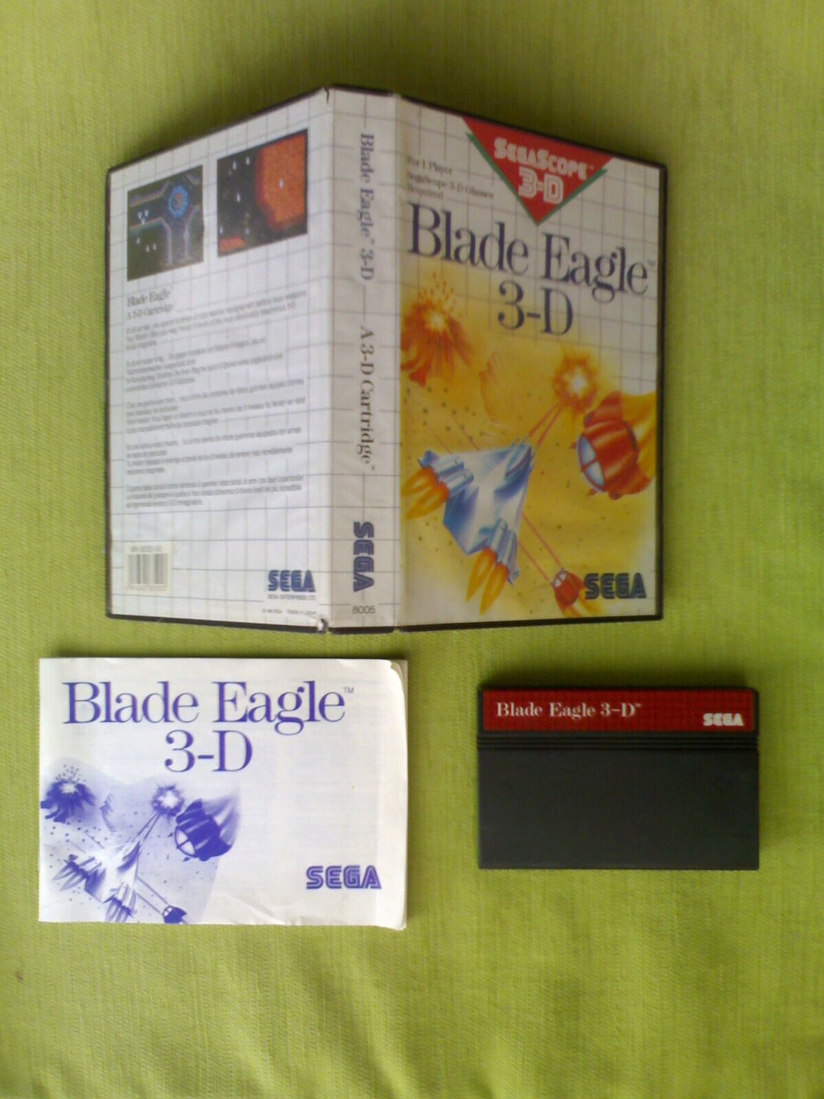 Videojuegos BLADE EAGLE 3-D + G-LOC AIR BATTLE Sega Master System SMS MS