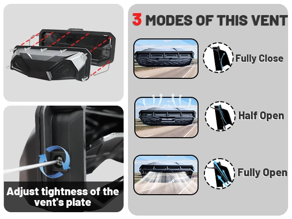 For Kubota RTV400 RTV500 RTV520 All Year Full Window Vented PC Front Windshield - Изображение 3 из 4