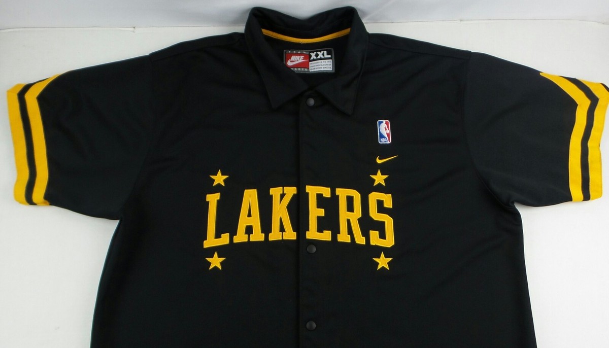 Vintage Nike Los Angeles Lakers WarmUp Shooting Jacket Size Men's