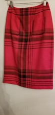 ladies wool plaid skirt