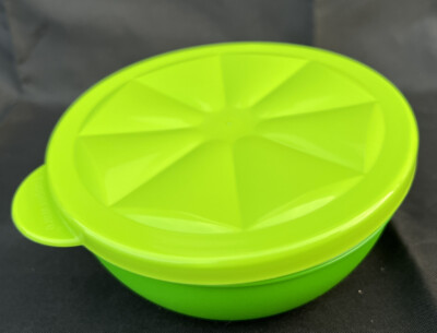 TUPPERWARE FORGET ME NOT LEMON / LIME KEEPER-IN NEON YELLOW COLOR- NEW