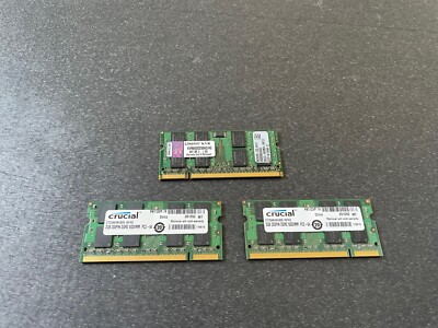 Vintage Crucial Kingston Laptop Computer RAM Memory Lot