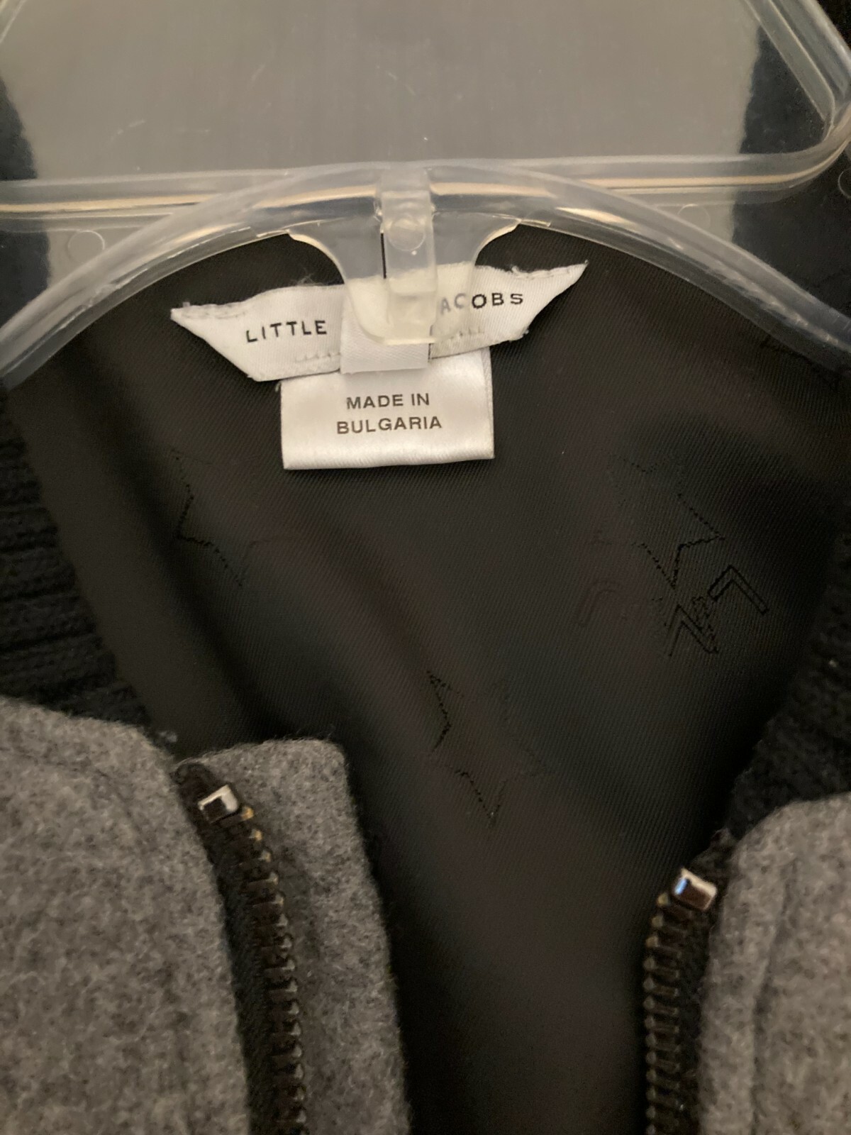 $499 LITTLE MARC JACOBS Varsity Leather Wool Jacket 10Y or 138 cm image 6