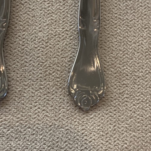 Vintage 7 Sango Teaspoon Stainless Steel Flatware Rose Design Japan eBay