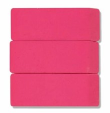 Wholesale Lot of 288 Pink Erasers School Supply Measures 2.25 x .75 Medium Size