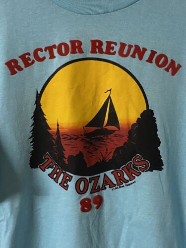 Vintage The Ozarks Tourist Tee Reunion 1989 single stitch T-shirt size XL EUC - Picture 2 of 5