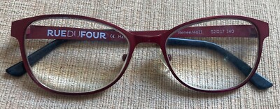 RUEDUFOUR Renee/4611 Womens Eyeglasses 52-17-140 Burgundy Matte Full Metal Frame