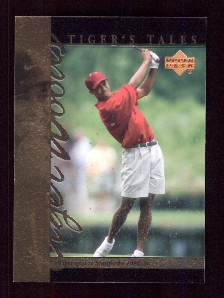 2001 UPPER DECK GOLF TIGER'S TALES #TT7 TIGER WOODS ROOKIE RC