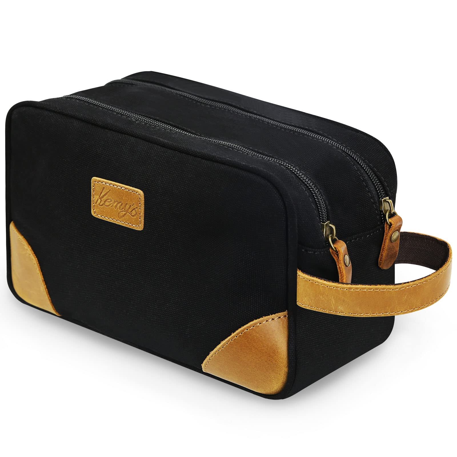 Toiletry Bag for Men, Travel Toiletries Organizer Bags with Water Resistant C...-image