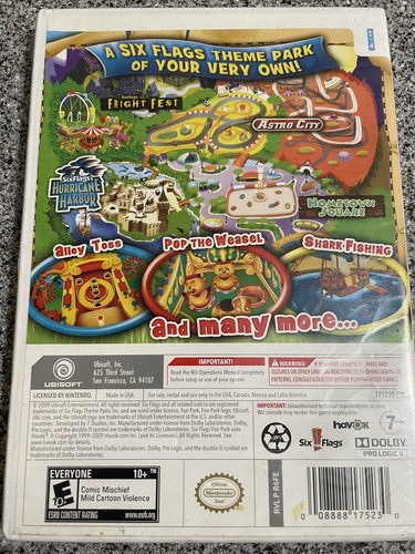 Six Flags Wii EBay