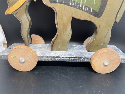 Harcourt Elephant Wood Pull Toy Circa 1920s - Picture 4 of 9