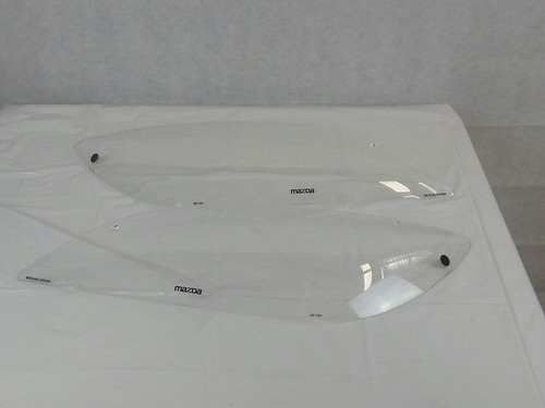 New Genuine Mazda 3 Headlight Covers Protectors Set BK Hatch Back BK1HHLC0VER - Picture 2 of 4