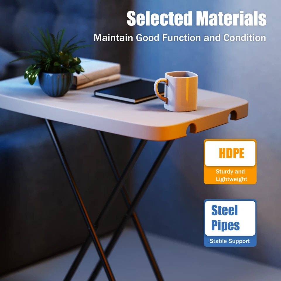 Adjustable Laptop Table TV Tray Foldable/liftable Portable Desk Writing Computer - Image 4 of 4