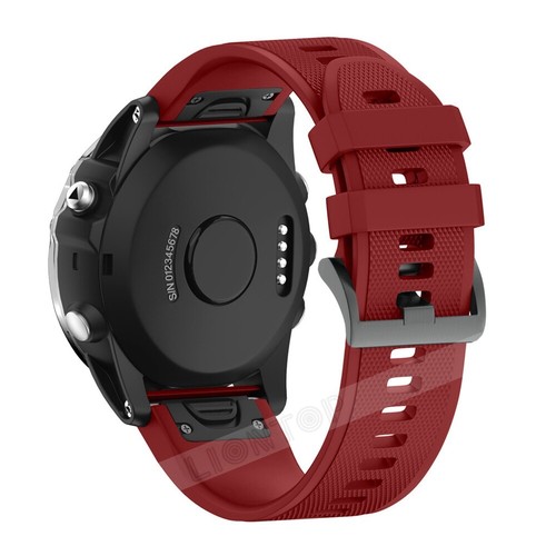 Cinturino orologio sportivo silicone per Garmin Fenix 8 E 7S 7 7X 6 6S 6X Pro 5 5S 5X - Foto 87 di 171