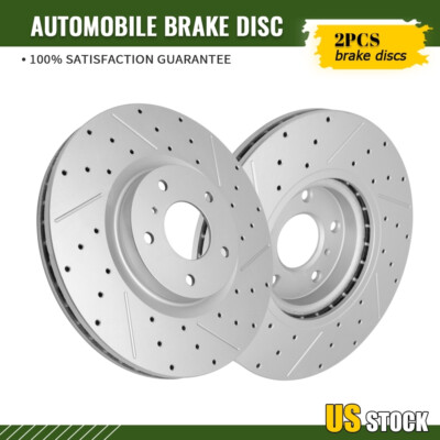Front Drilled Disc Brake Rotors for Infiniti EX35 M35 M37 Nissan Murano Maxima