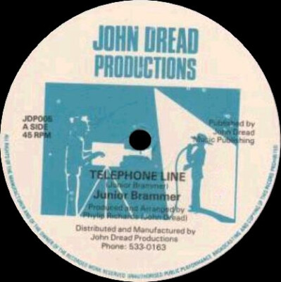 Junior Brammer - Telephone Line (12'') (Very Good Plus (VG+)) - 169376148