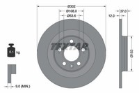 Bremsscheibe Volvo T. XC40 1.5-2.0 17-
