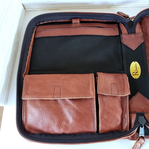 Vintage Leder Portfolio Padfolio R Claudius USA Executive Organizer Taschen Ordner - Bild 4 von 12