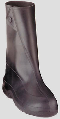 black rubber work boots