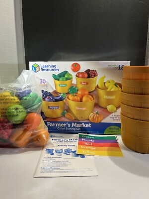 Learning Resources Farmer's Market Color Sorting Set 30 Pieces, Ages 18+ 