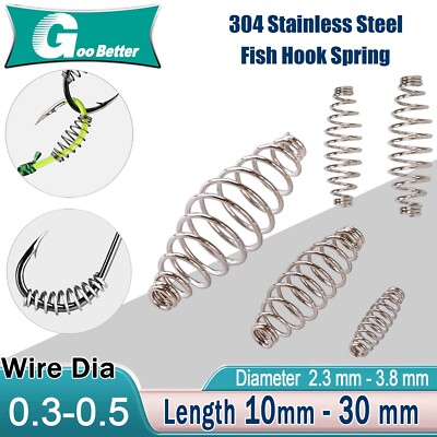 Single Circle Fish Hook Spring Fishing Hooks Fly Fishing Chub Tackle S M L Size