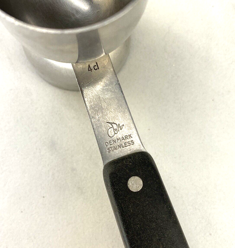 RAR! High End Vintage MCM Cohr Griff Jigger BARWARE Made in Denmark 2d/4d - Bild 3 von 10