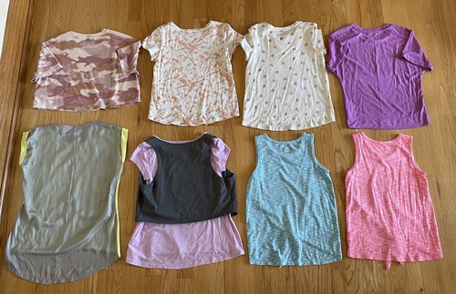 Girls size 8 lot of 8 t-shirts, tops- Justice, cynthia rowley, Xersion, old navy - Picture 18 of 18